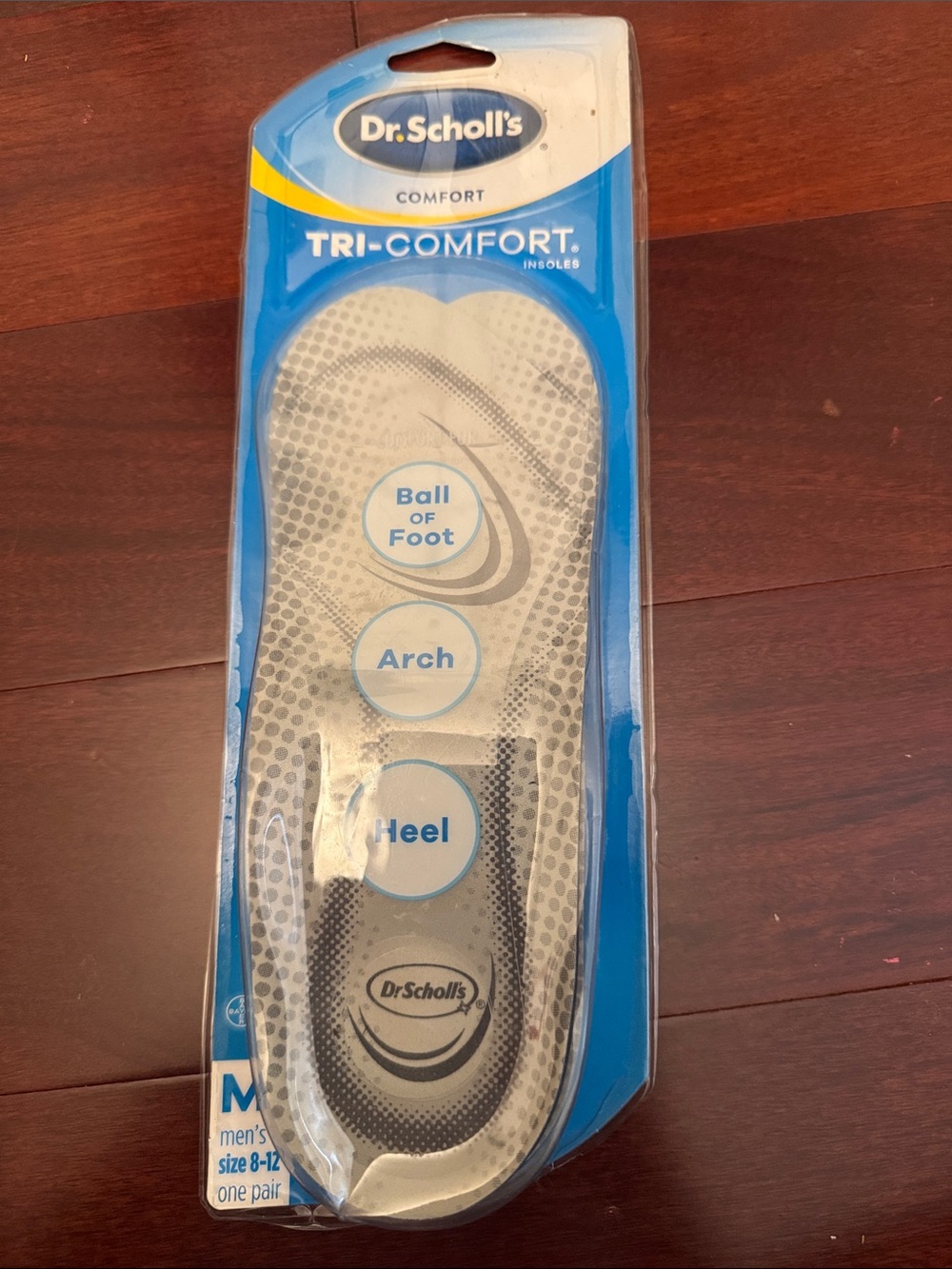 Dr. Scholl's Tri-Comfort Insoles in Blue and Gray